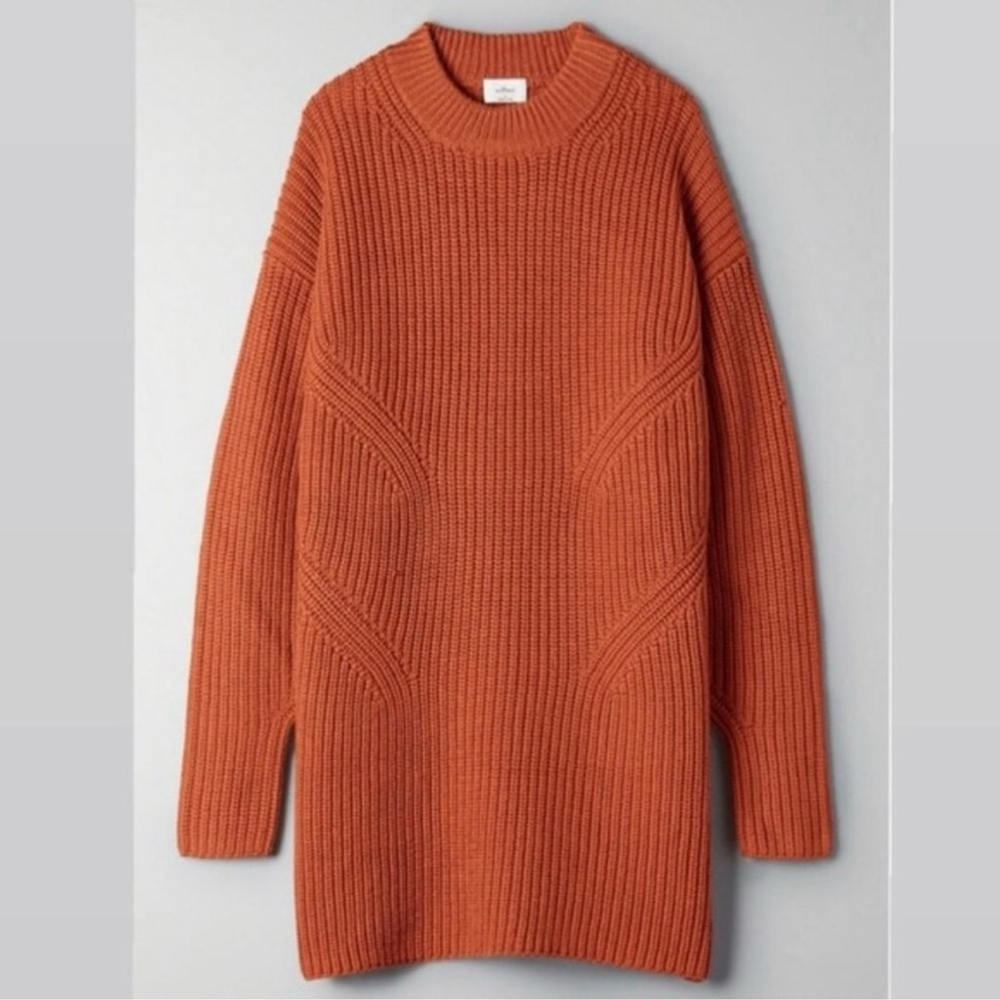 Wilfred Rust Long Sleeve Knit Dress